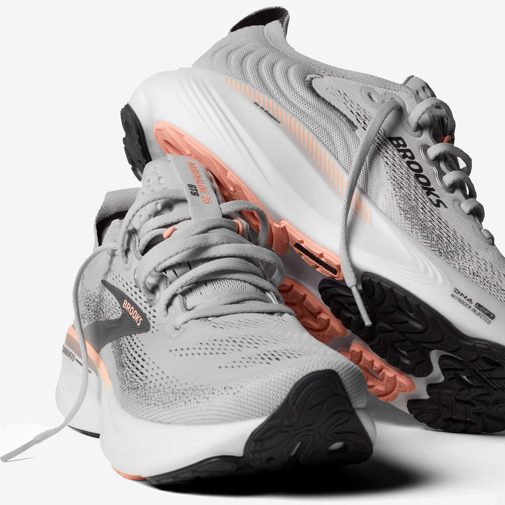 Brooks Adrenaline GTS 25 Grey Blackened Pearl Coral Women's 120443-1B-032