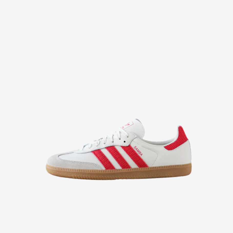 adidas Samba OG Off White Semi Lucid Red Women's Sneakers KI2704