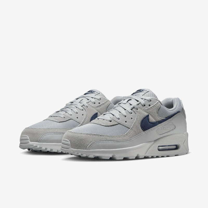 Nike Air Max 90 Wolf Grey Midnight Navy Men's Sneakers DM0029-022