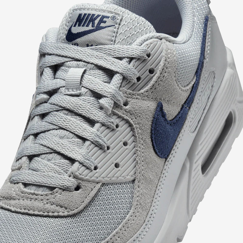 Nike Air Max 90 Wolf Grey Midnight Navy Men's Sneakers DM0029-022