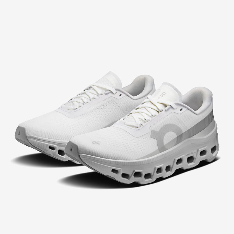 On Cloudmonster 1 White Women's Running Shoes 3WF30481200