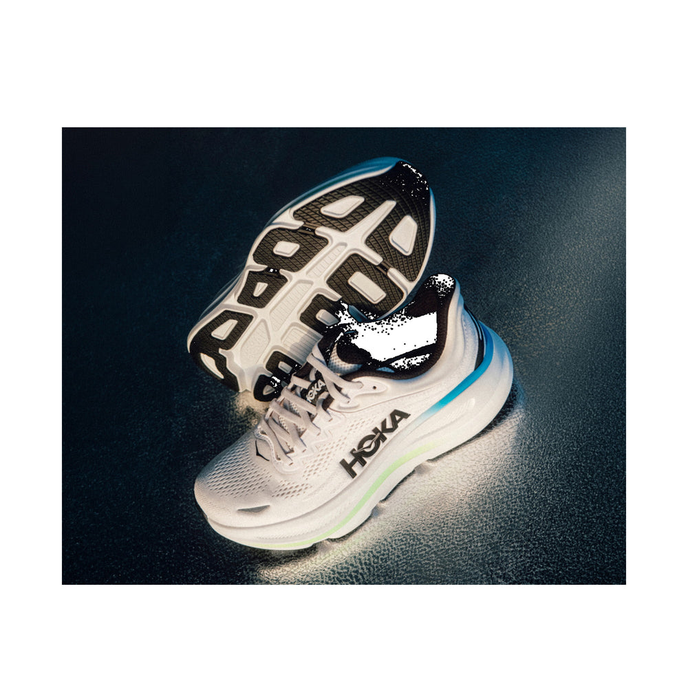 Hoka Bondi 9 River Rock Grey Alabaster Women's Running Shoes 1162012-RRCK