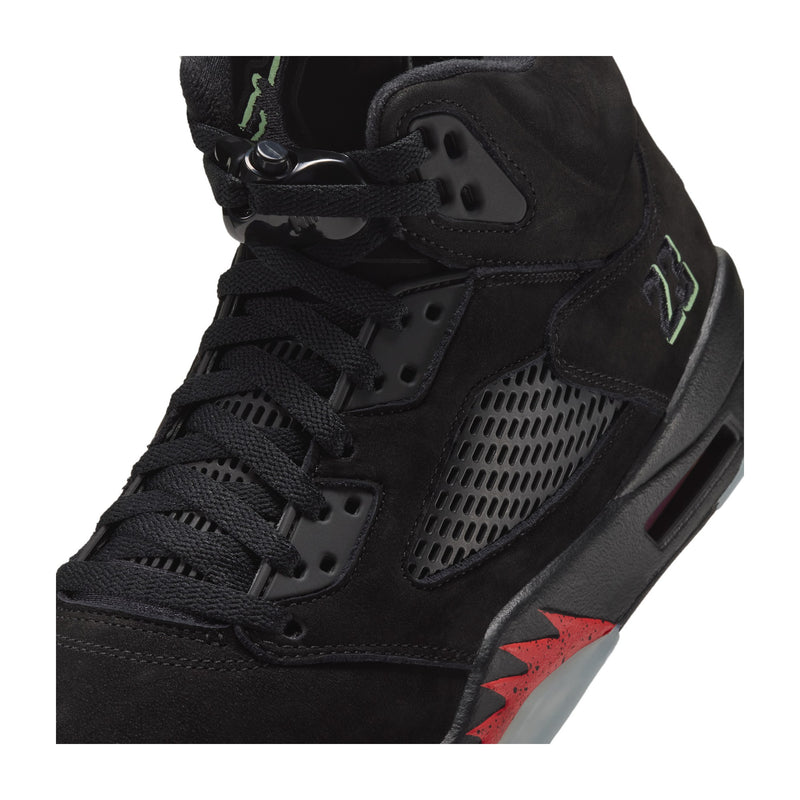 Jordan 5 Retro OG Black/Picante Red/Green Men's Sneakers HQ7978-001