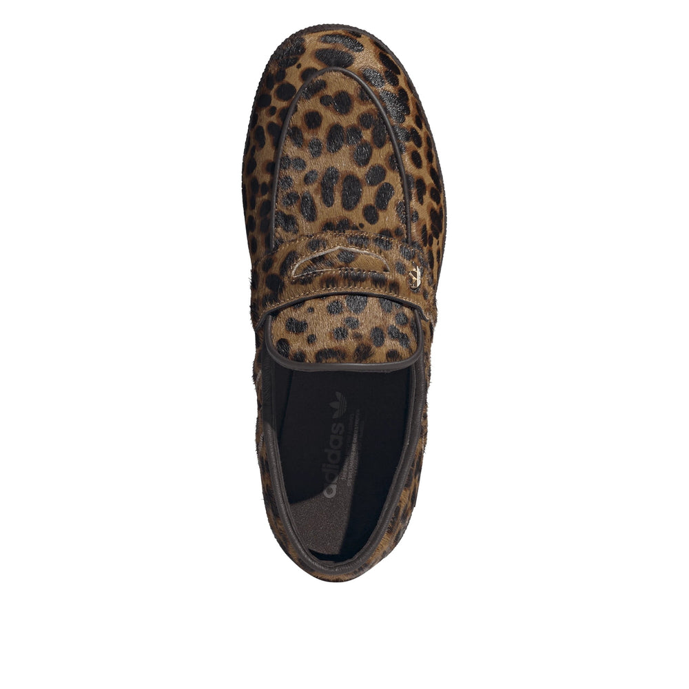 adidas Handball Spezial Loafer Leopard Print Dark Brown Women's Sneakers KJ2526