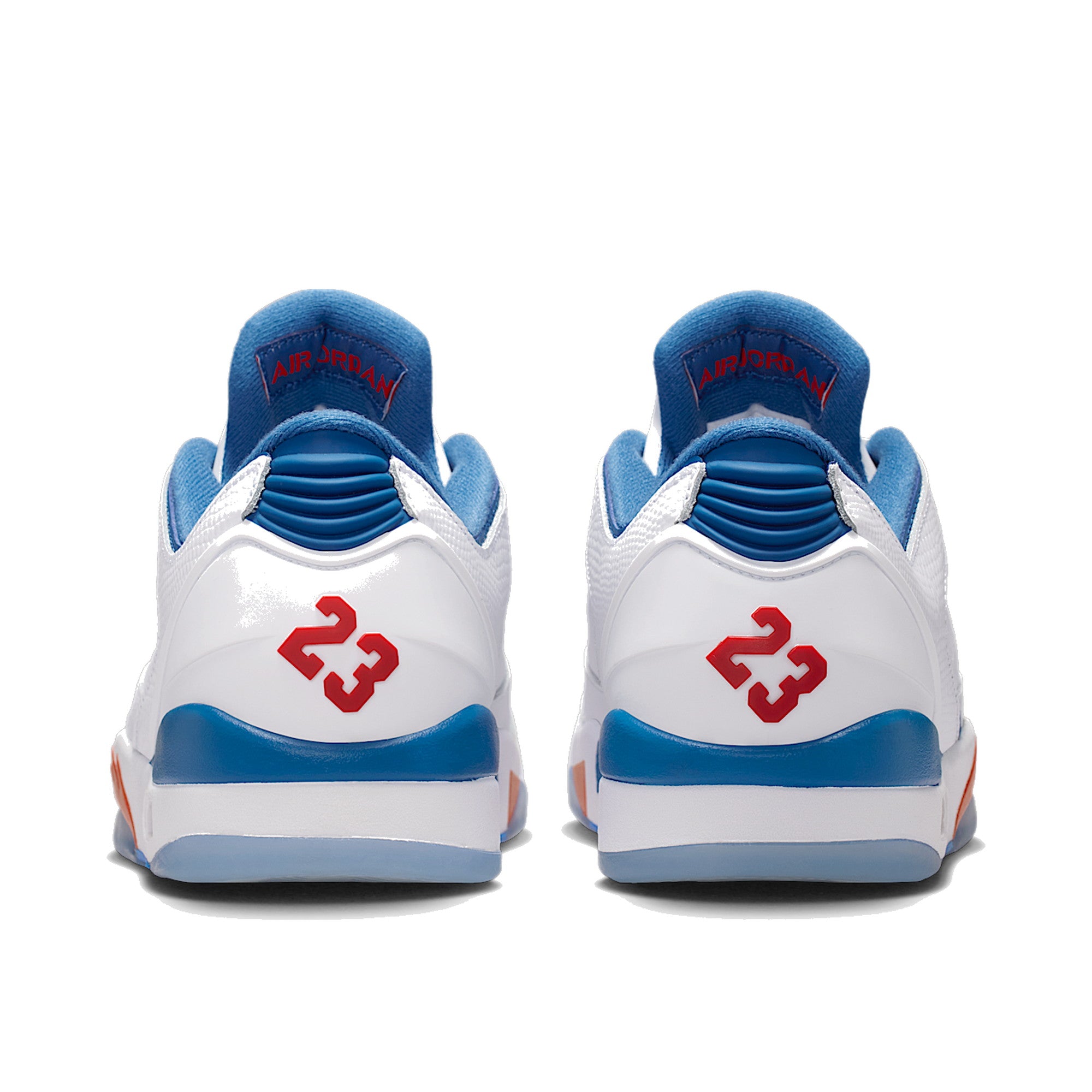 Air Jordan Sixty Plus Low Men White True Blue — Nike F heel