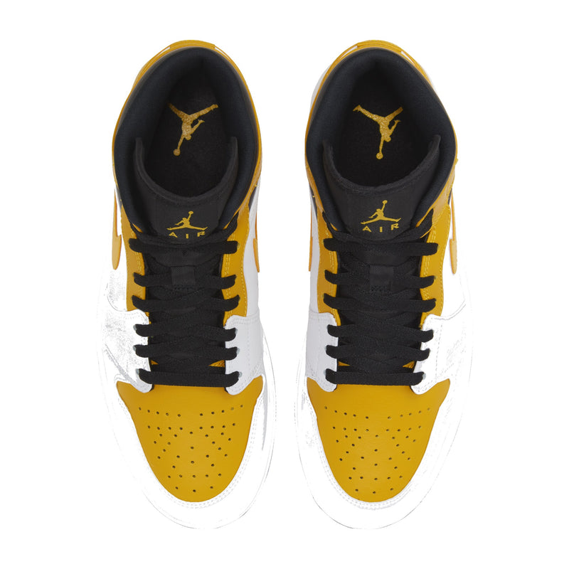 Jordan 1 Mid University Gold Men's Sneakers 554724-170
