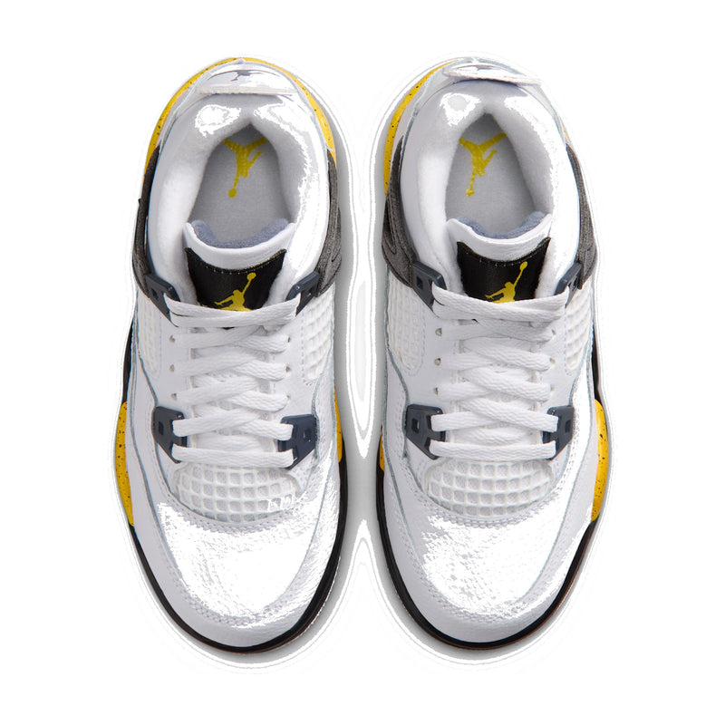 Jordan 4 Retro Rare Air Tour Yellow Little Kids' PS Sneakers BQ7669-102