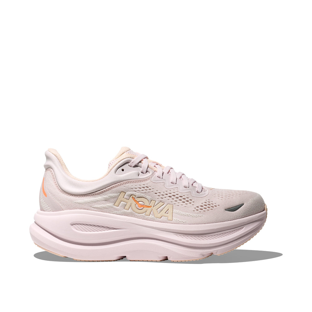 Hoka Bondi 9 Lilac Cream Tangerine Glow Women's Running Shoes 1162012-LRMT