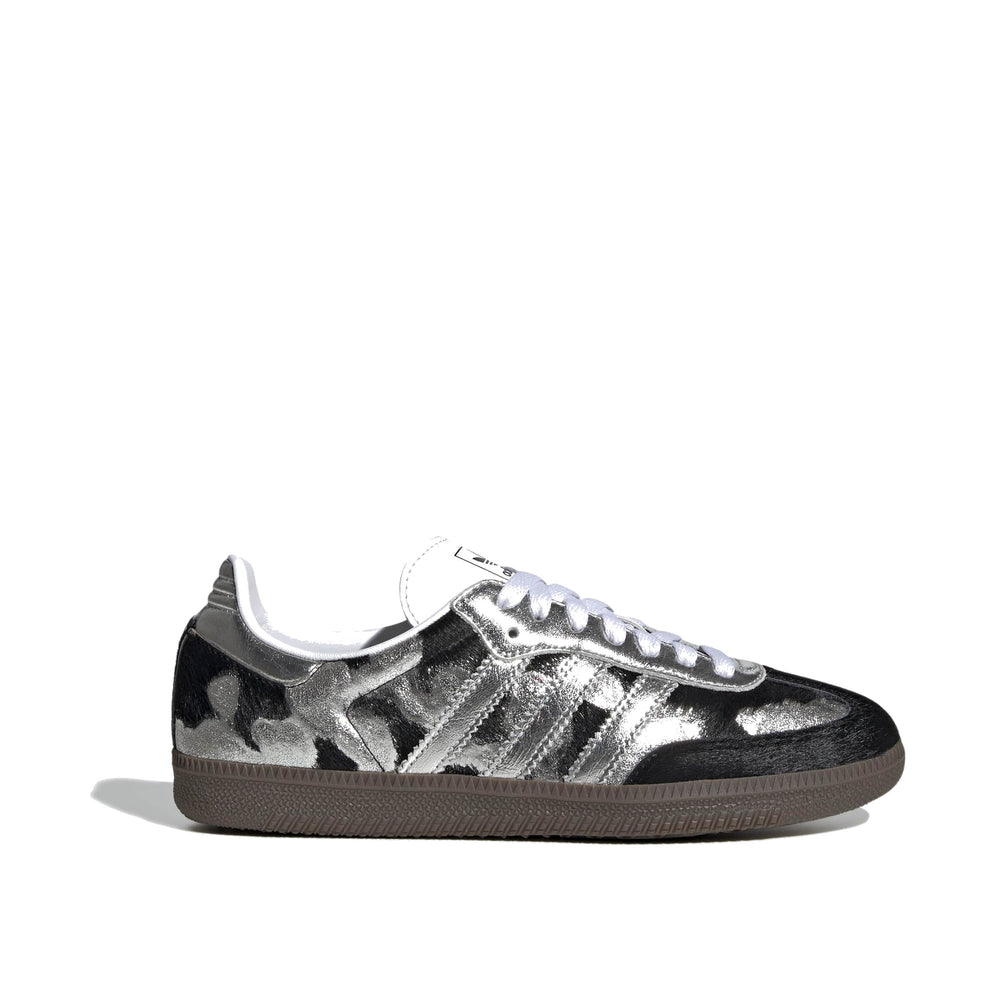 adidas Samba OG Black Silver Metallic Women's Sneakers KJ2313