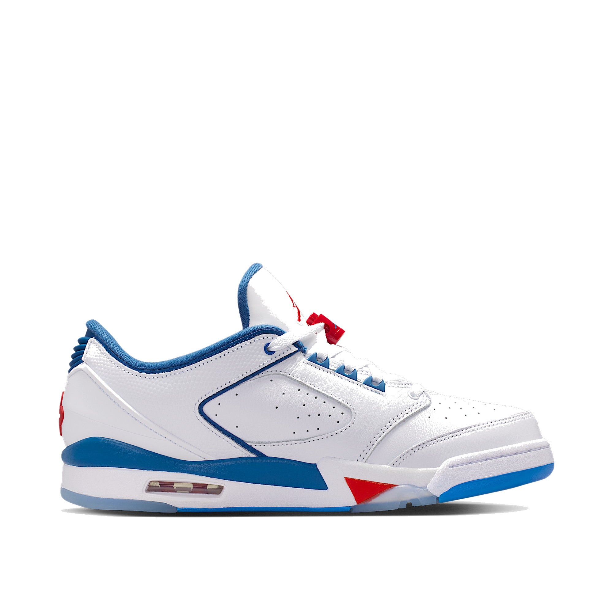 Air Jordan Sixty Plus Low Men White True Blue — Nike C official lateral (toe-right)