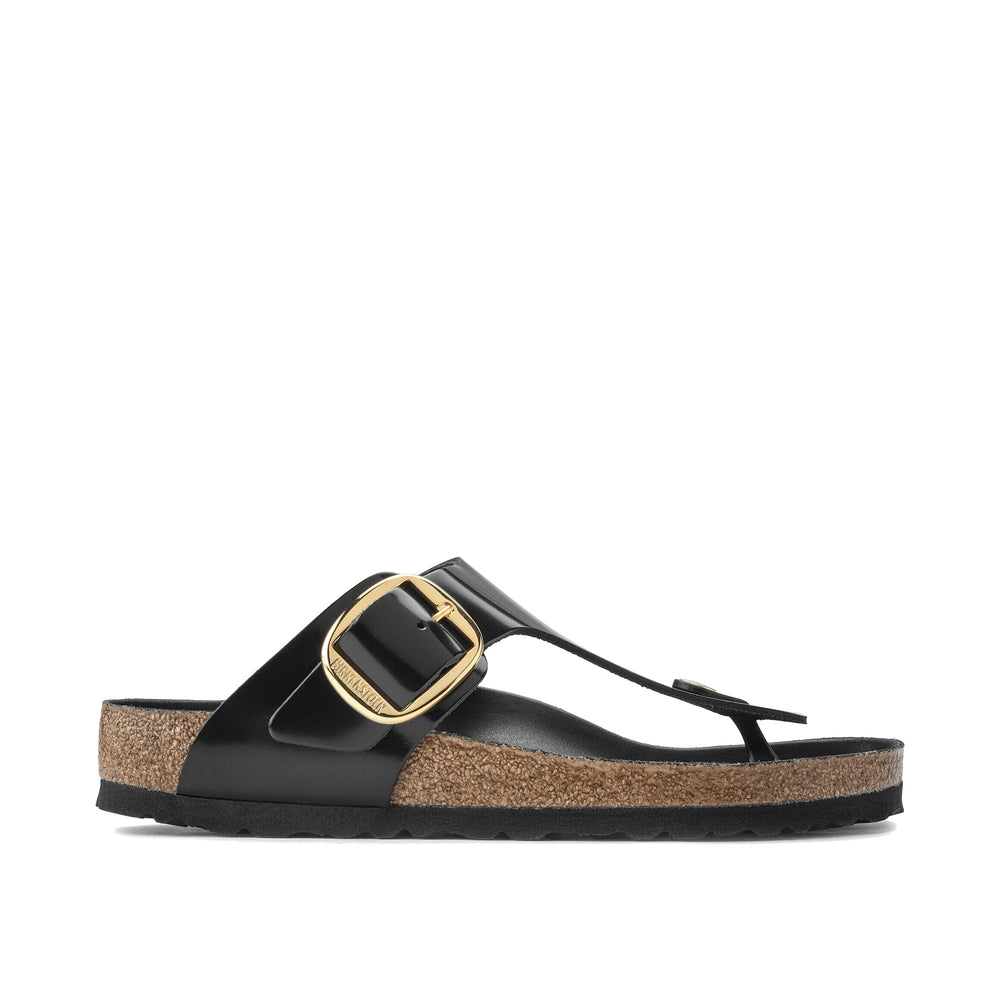 Birkenstock Gizeh Big Buckle High Shine Black - (Unisex & Standard Width) 1021467