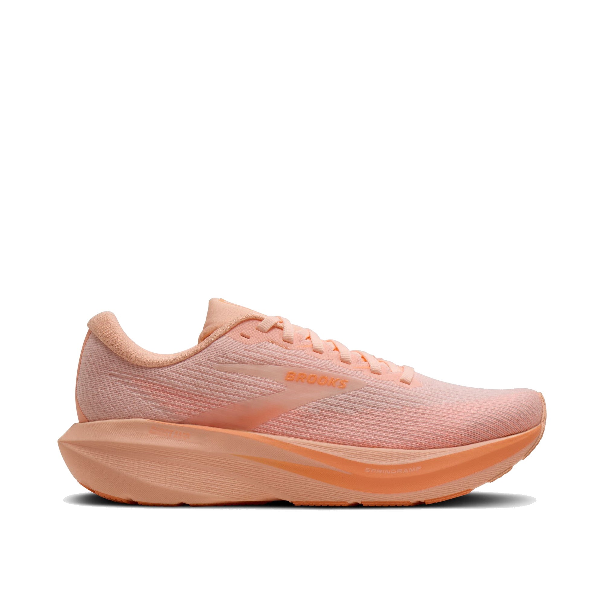 Brooks Ghost Amp Women Peach Peach White — Brooks official lateral (l toe-right)