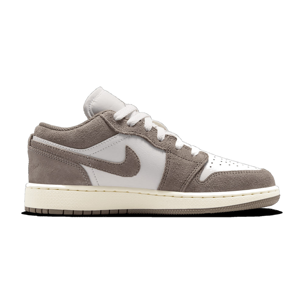 Jordan 1 Low Olive Grey Enigma Stone Big Kids' GS Sneakers 553560-026