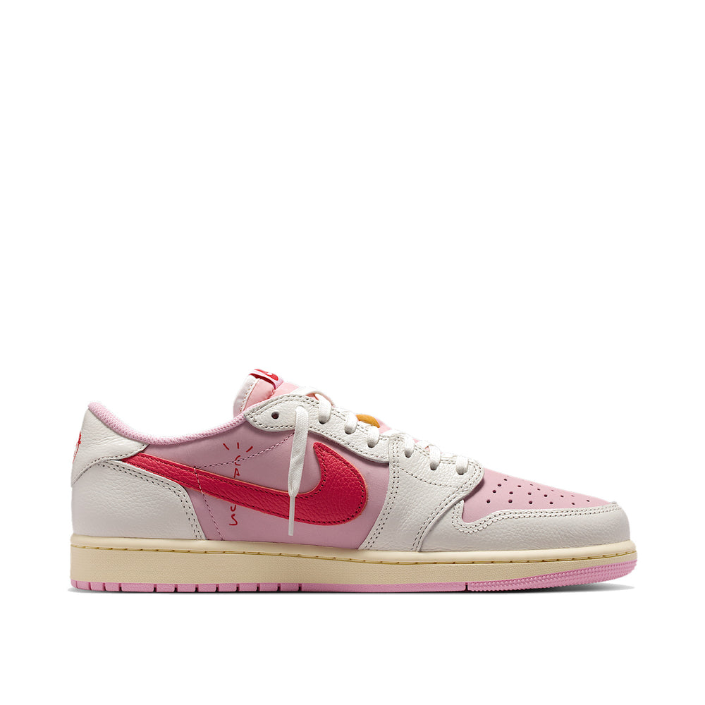 Jordan 1 Retro Low OG SP Travis Scott Sail Tropical Pink Men's IQ7604-101