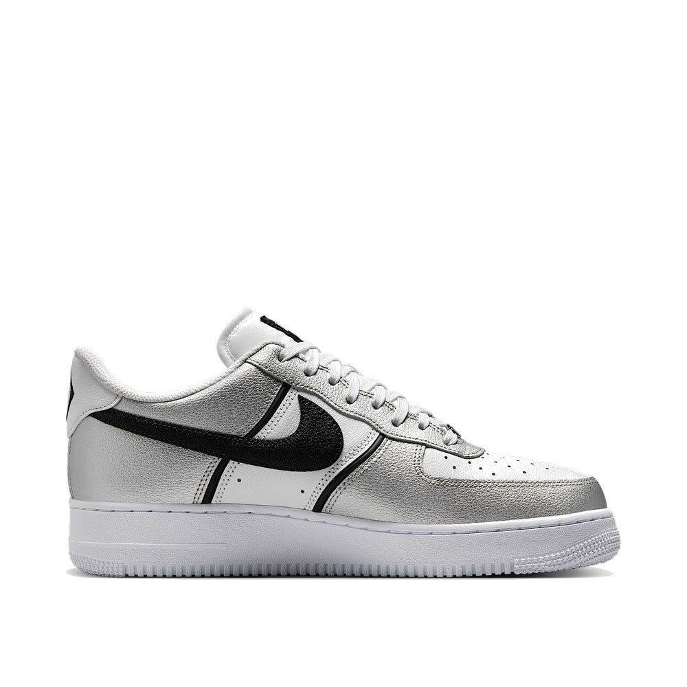 Nike Air Force 1 '07 LV8 Sport Metallic Silver Black Men's Sneakers IM5752-001