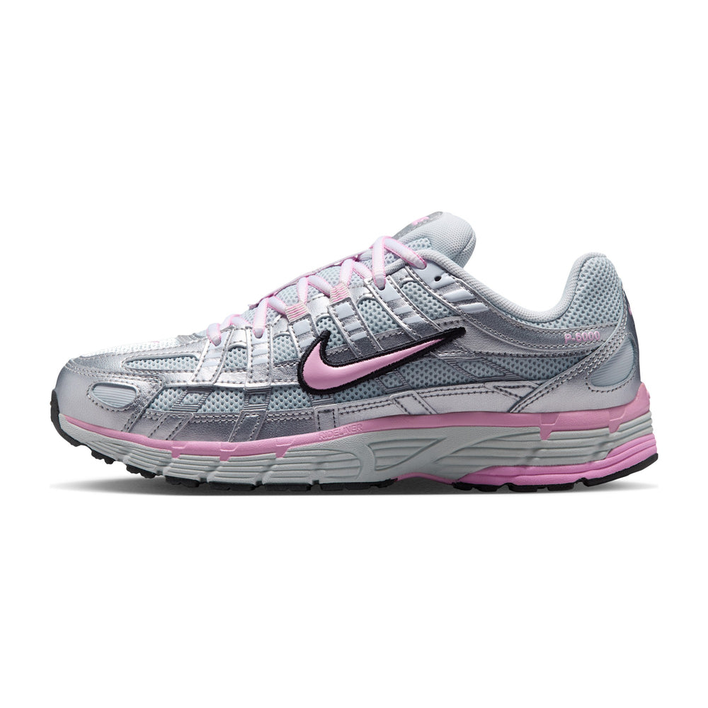 Nike P-6000 Pure Platinum/Metallic Silver/Black/Pink Women's Sneakers BV1021-020