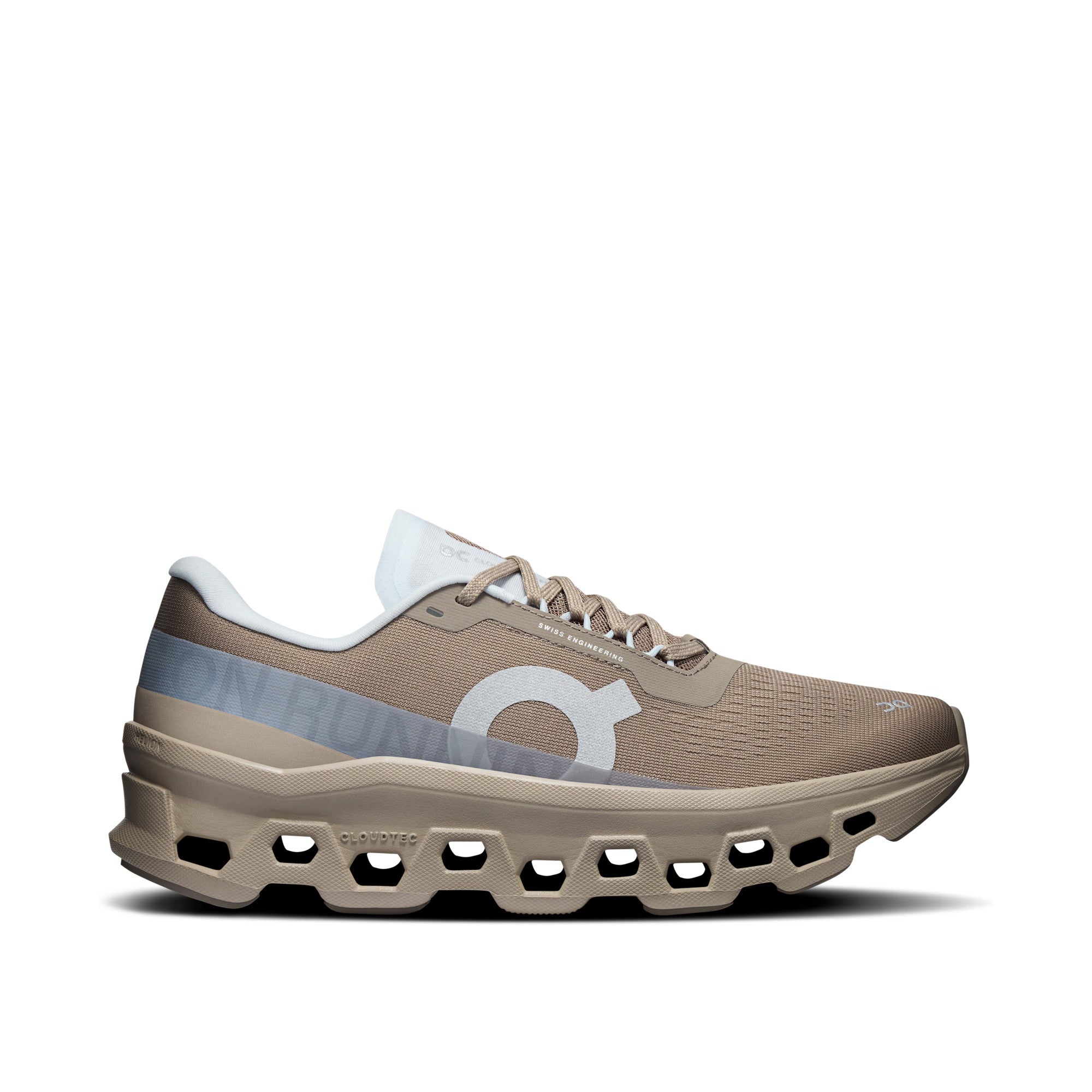 On Running Cloudmonster 1 Women Cinder Iceberg — On official lateral (g00 toe-right)