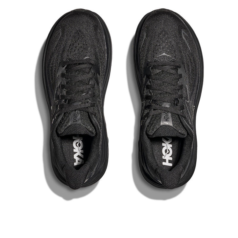 Hoka Clifton 10 All Black Wide Men's Running Shoes 1162032-BBLC