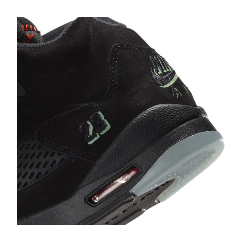 Jordan 5 Retro OG Black/Picante Red/Green Big Kids' GS Sneakers HQ7980-001