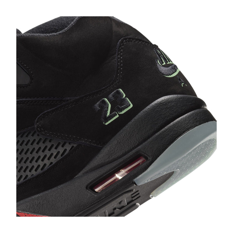 Jordan 5 Retro OG Black/Picante Red/Green Men's Sneakers HQ7978-001