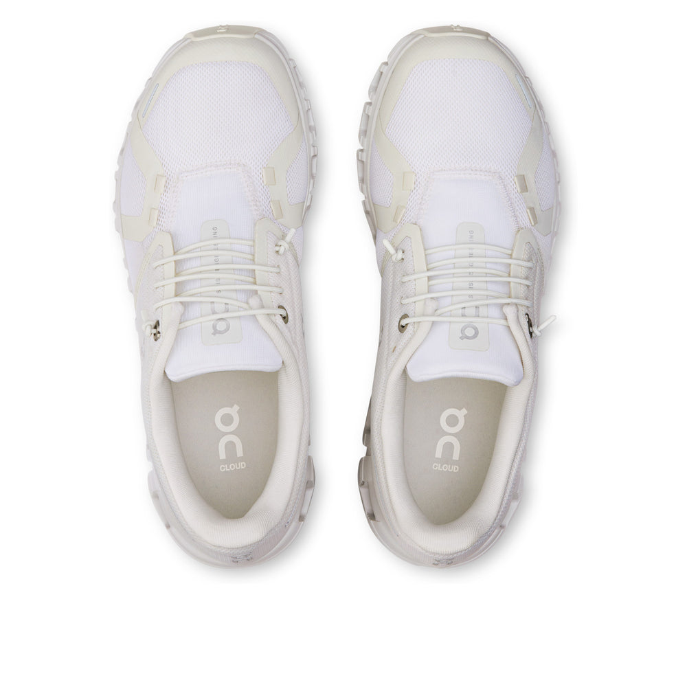 On Cloud 6 White Wide Women's Running Shoes 3WG10361200