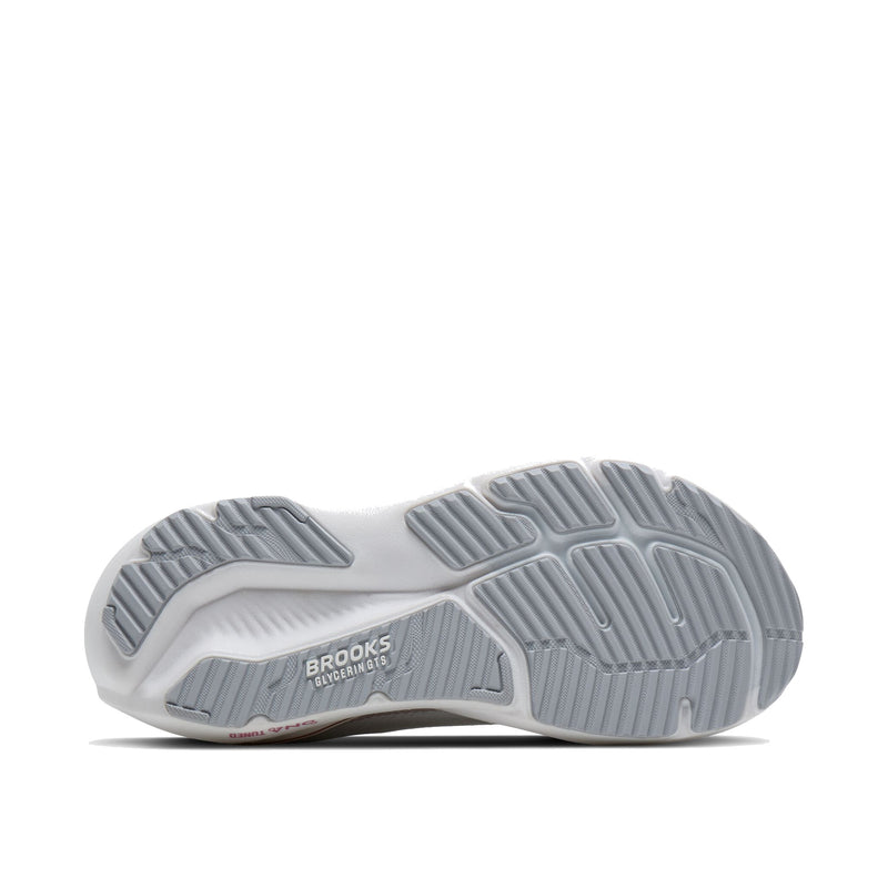 Brooks Glycerin GTS 23 Wide White Harbor Mist Metallic Women's 120492-1D-133