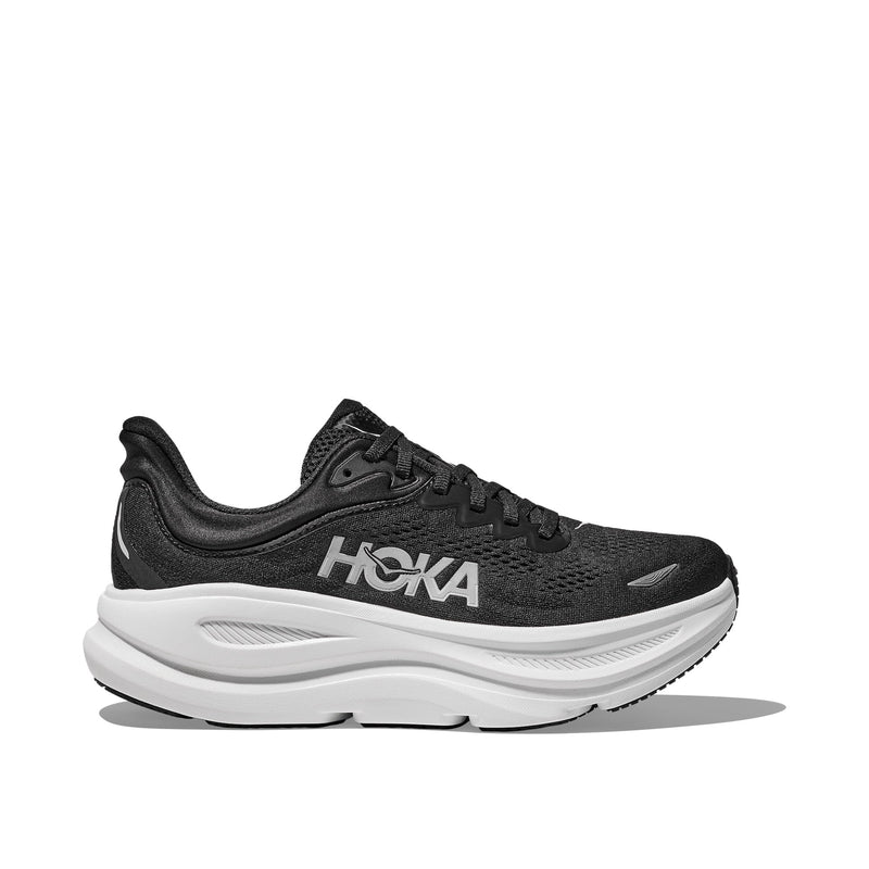Hoka Bondi 9 Black White Men's Running Shoes 1162011-BWHT