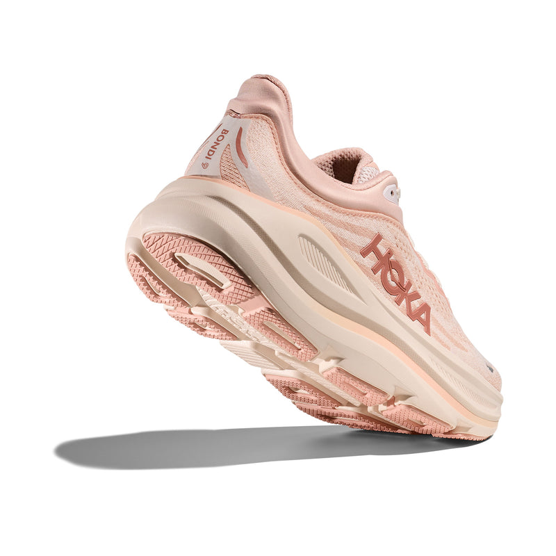 Hoka Bondi 9 Rose Latte Rose Cream Women's Running Shoes 1162012-RLTT