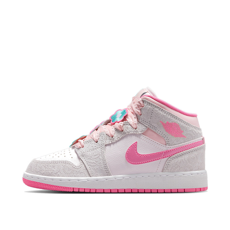 Jordan 1 Mid ALT SE Spring Flowers Big Kids' GS Sneakers II0592-001