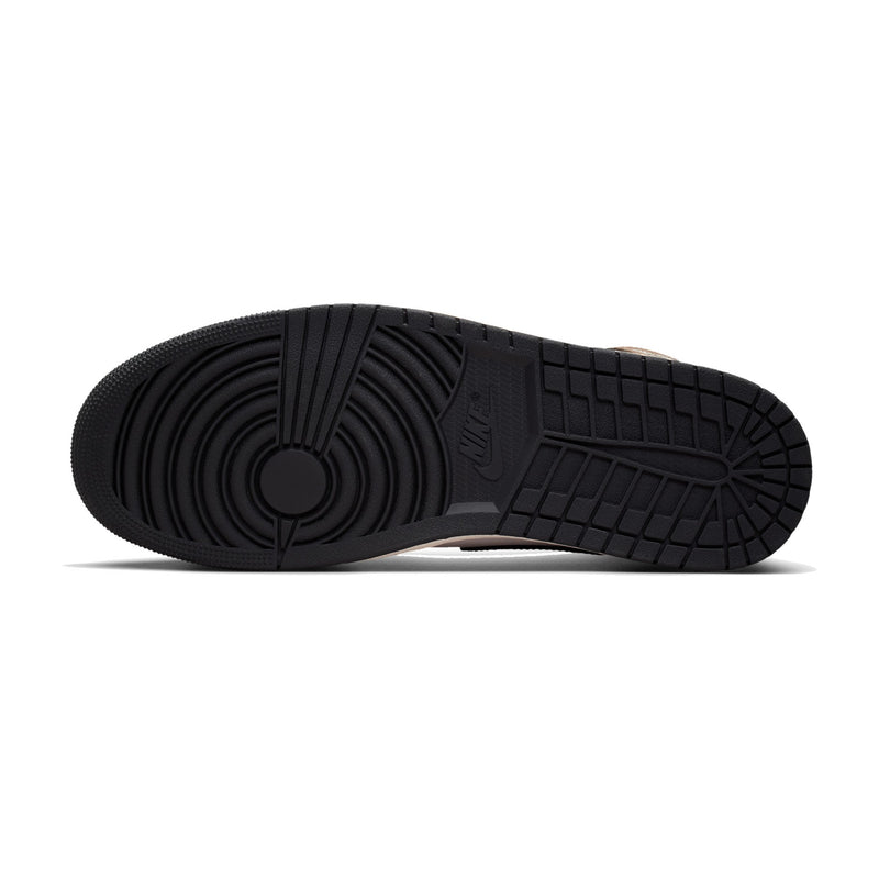 Jordan 1 Mid Black/Palomino/University Red/Phantom Men's Sneakers DQ8426-007