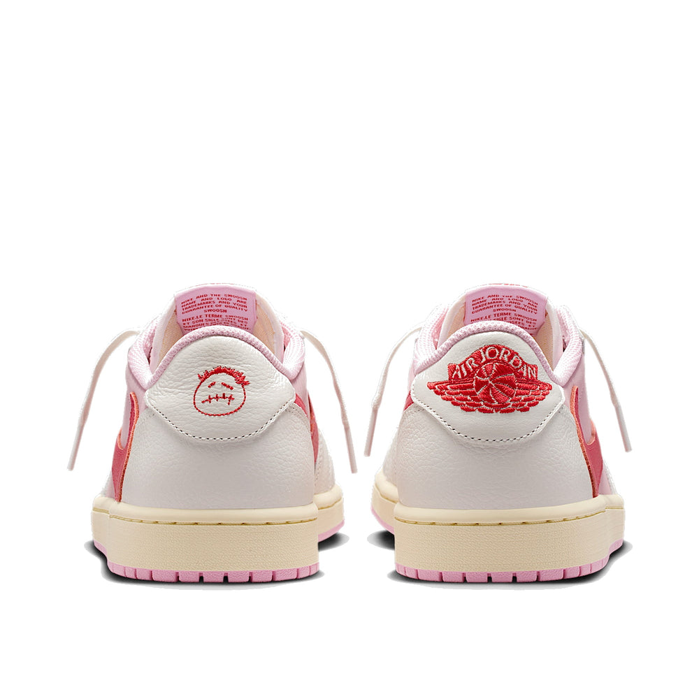 Jordan 1 Retro Low OG SP Travis Scott Sail Tropical Pink Men's IQ7604-101