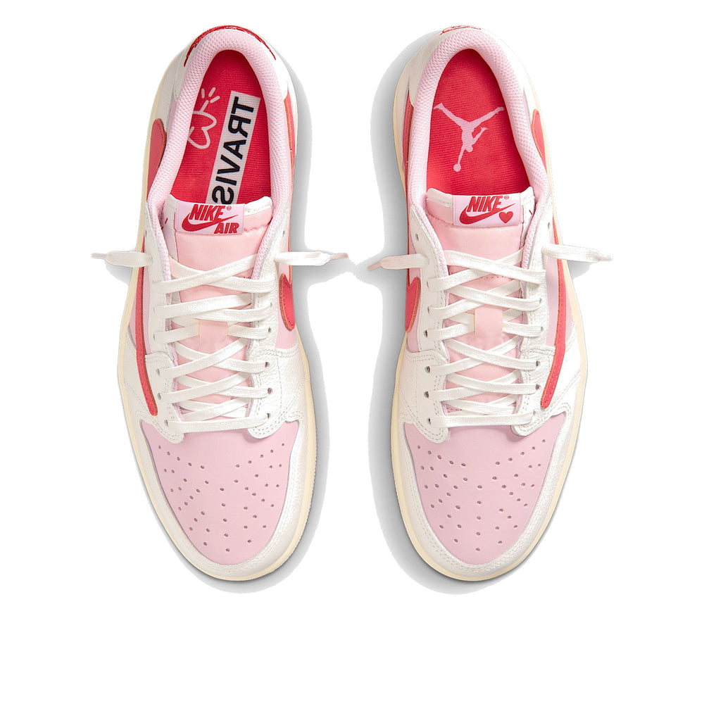 Jordan 1 Retro Low OG SP Travis Scott Sail Tropical Pink Men's IQ7604-101