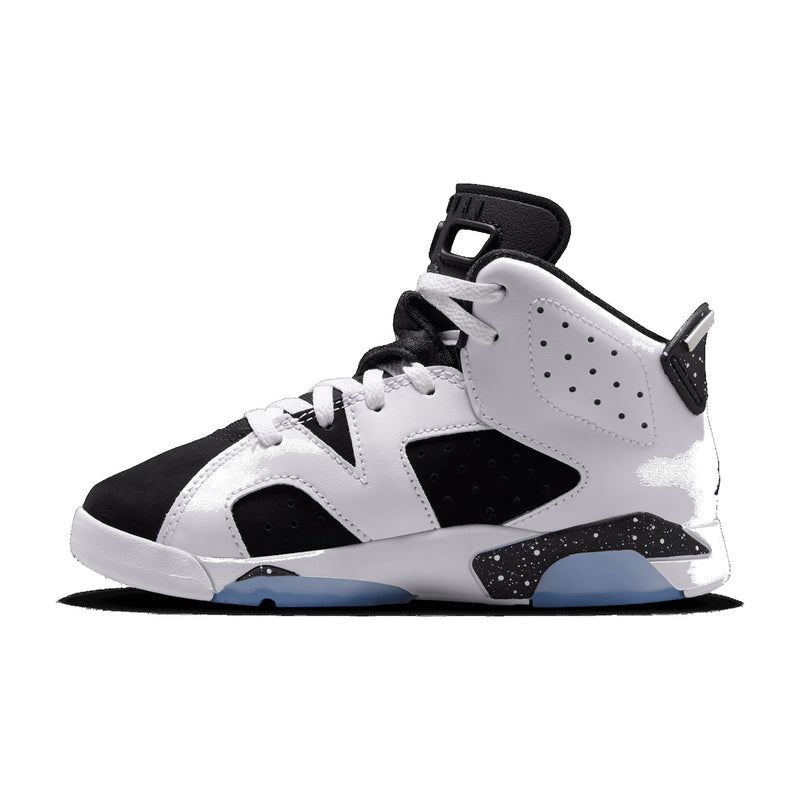Jordan 6 Retro White/Black Little Kids' PS Sneakers DV3605-108