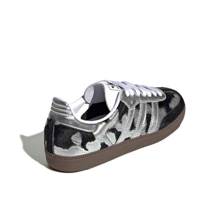 adidas Samba OG Black Silver Metallic Women's Sneakers KJ2313