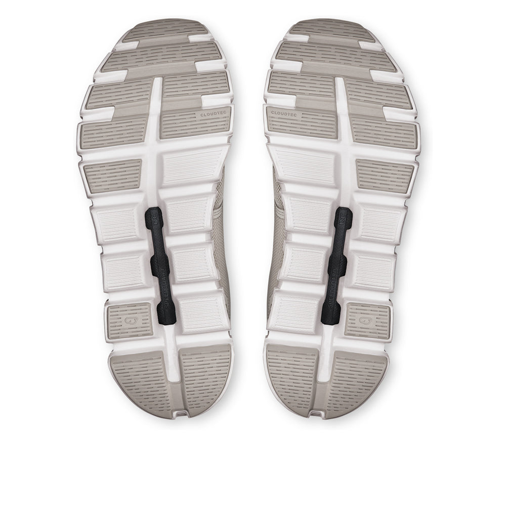 On Cloud 6 Pearl White Wide Women's Running Shoes 3WG10360755