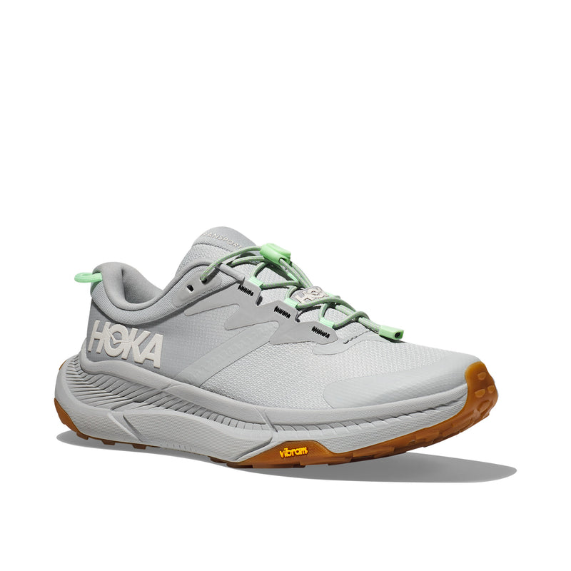 Hoka Transport Harbor Mist Lime Glow Women's Sneakers 1123154-HMLG