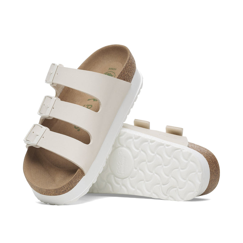 Birkenstock Florida Vegan Flex Platform Eggshell 1029751
