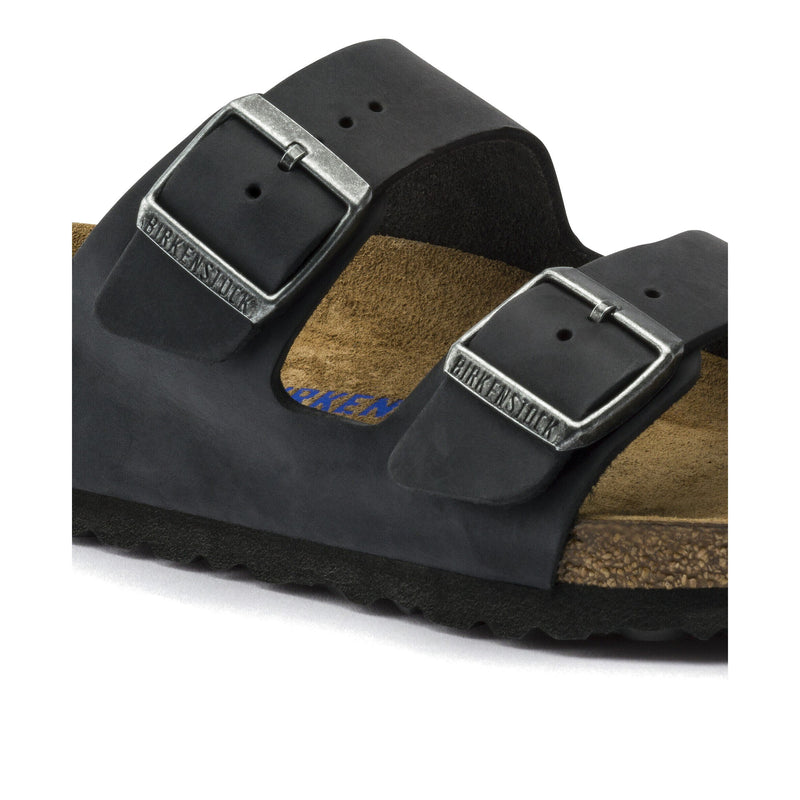 Birkenstock Arizona Soft Footbed Oiled Leather Black Sandals 0752481