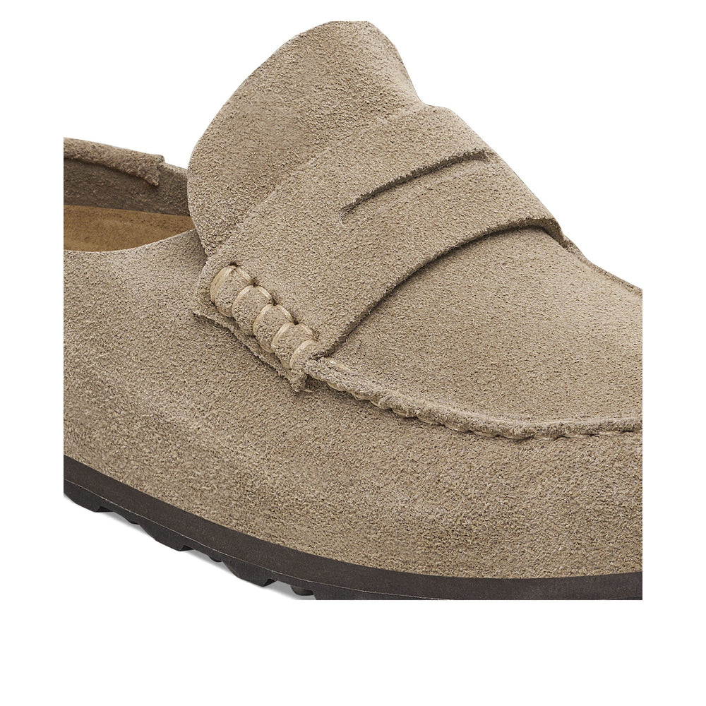 Birkenstock Naples Wrapped Suede Leather Taupe 1029710