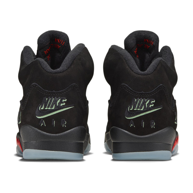 Jordan 5 Retro OG Black/Picante Red/Green Big Kids' GS Sneakers HQ7980-001