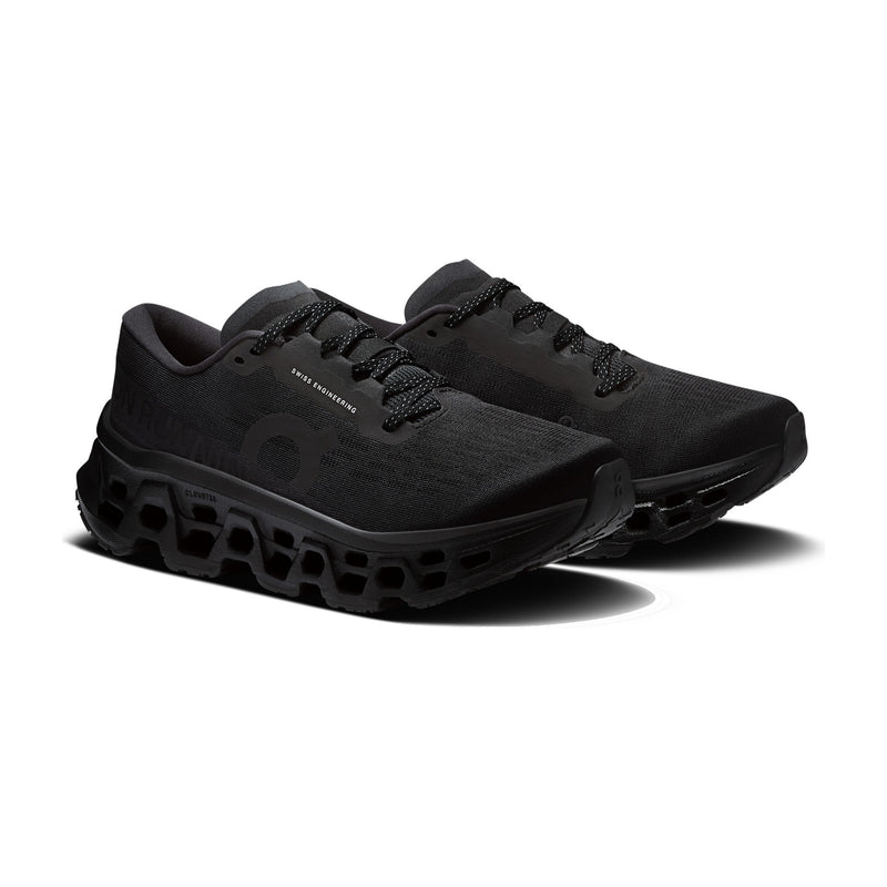 On Cloudmonster 3 Wide Black/Black Women's Running Shoes 3WG10831043