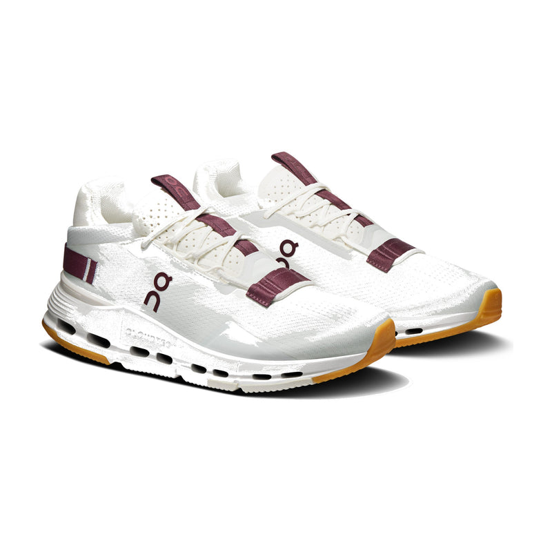 On Cloudnova 2 Ivory/Maroon Women's Sneakers 3WE30224758
