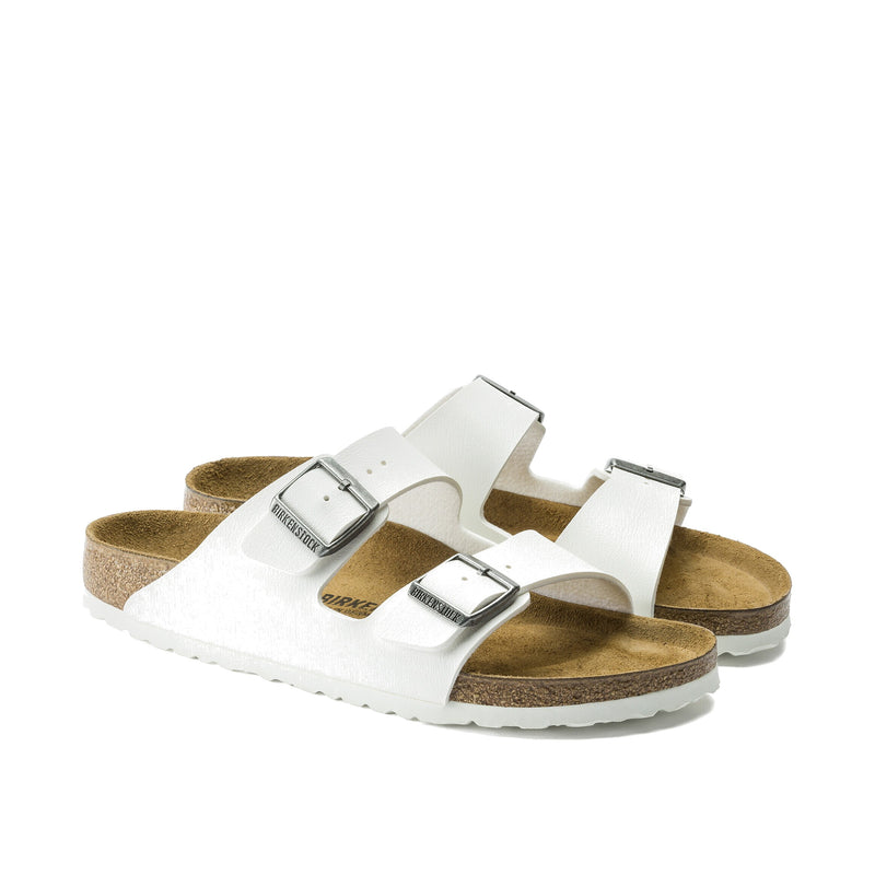 Birkenstock Arizona Birko-Flor White Standard Width Women's Sandals 552681
