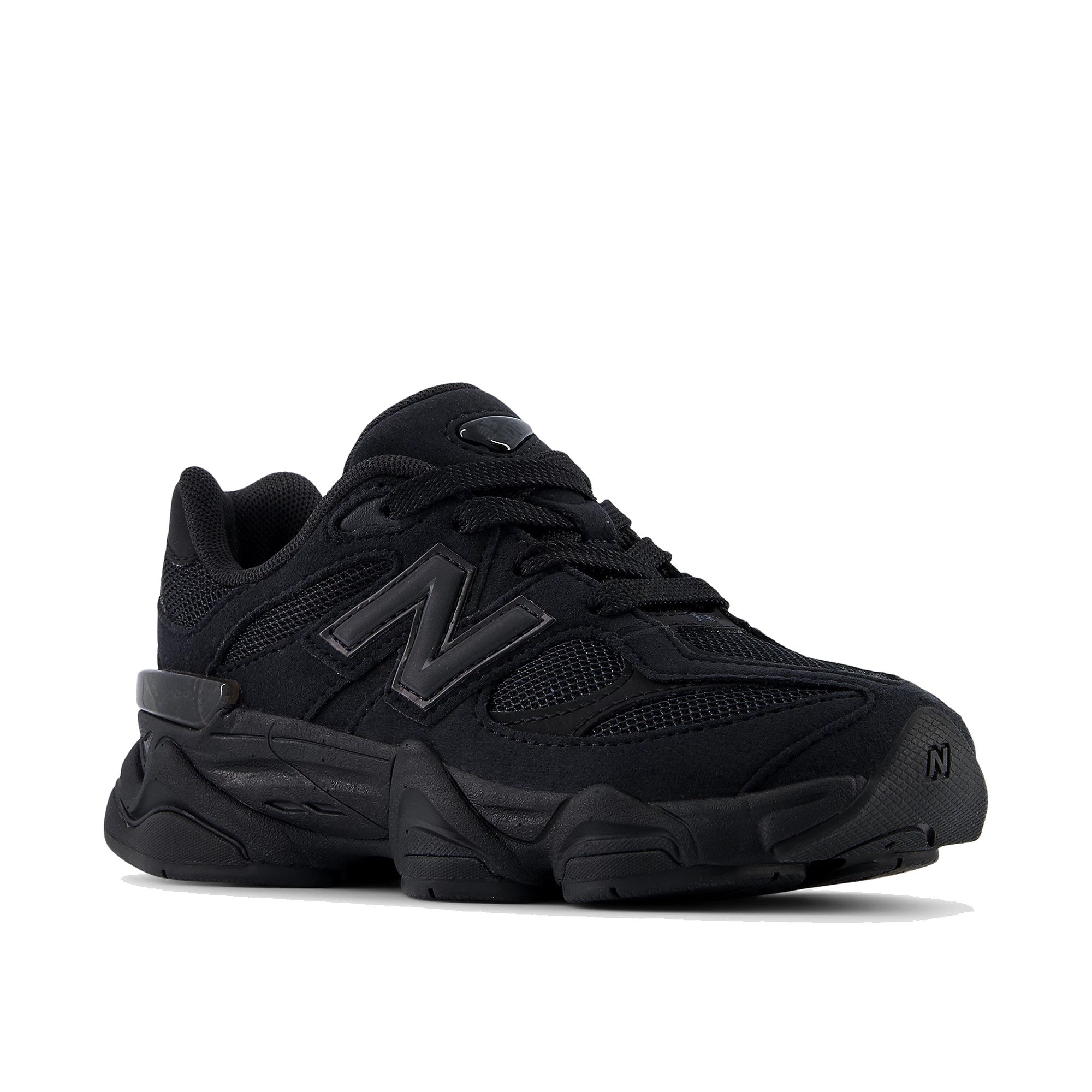 New Balance 9060 v1 Lace PS Black Phantom — Scene7-05 3/4 as-is (no flop)