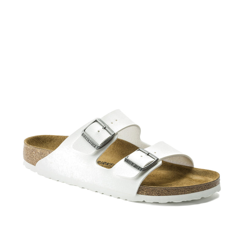 Birkenstock Arizona Birko-Flor White Standard Width Women's Sandals 552681