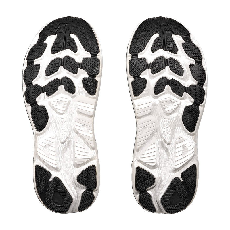 Hoka Clifton 10 Black White 2E Wide Men's Running Shoes 1162032-BWHT