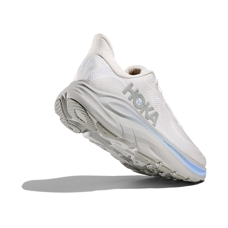 Hoka Clifton 10 White Glacier Blue Men's Running Shoes 1162030-WTGL