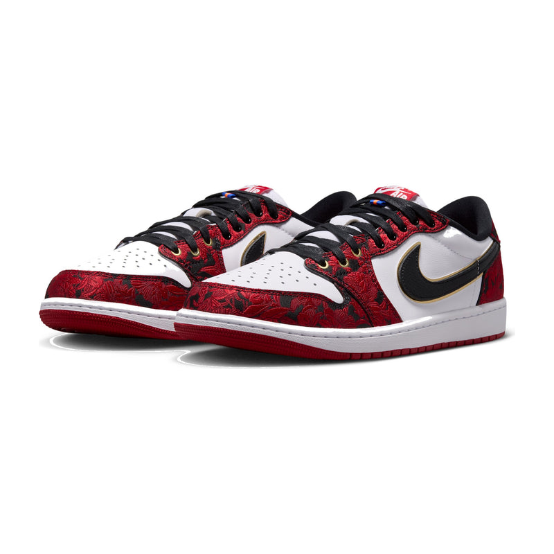 Jordan 1 Retro Low OG Black/Varsity Red/Summit White Men's Sneakers IR0088-001