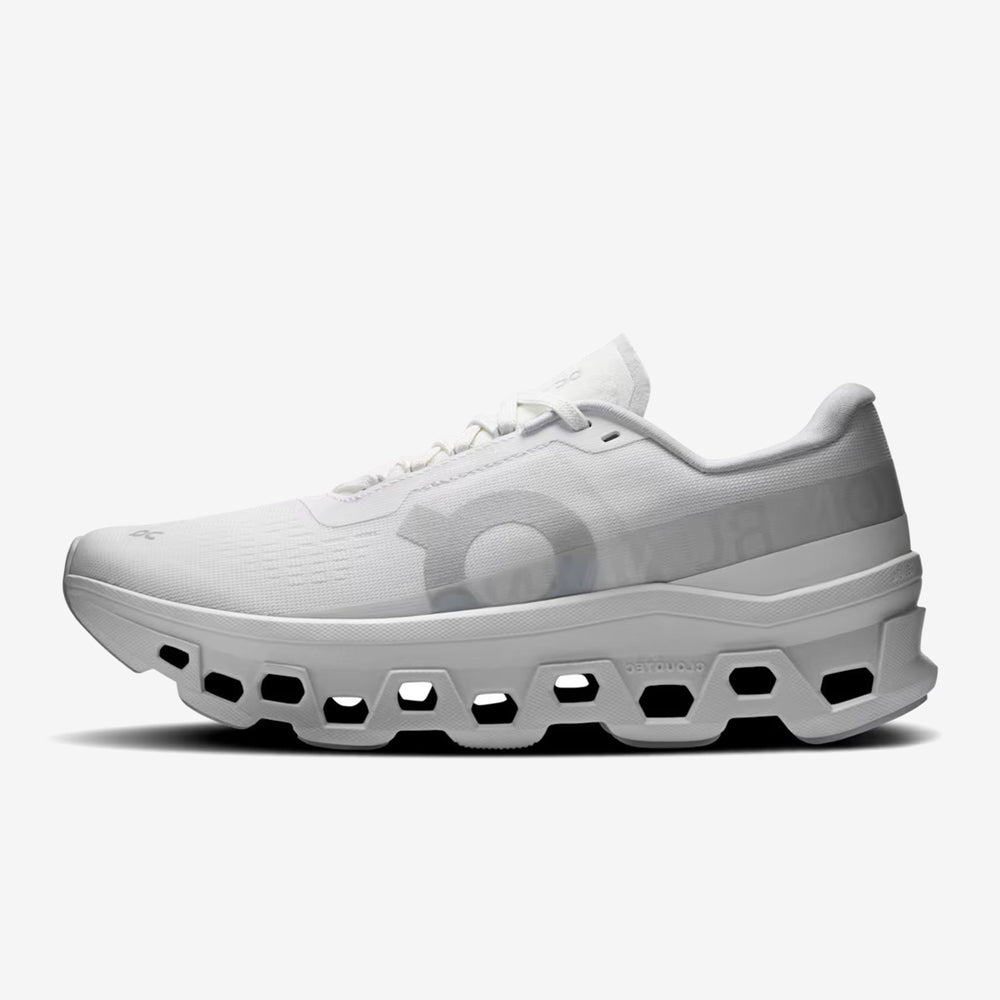 On Cloudmonster 1 White Women's Running Shoes 3WF30481200