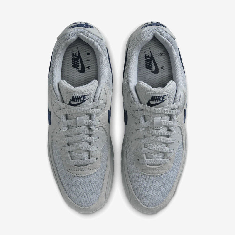 Nike Air Max 90 Wolf Grey Midnight Navy Men's Sneakers DM0029-022
